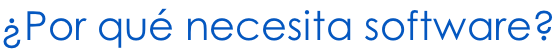 ¿Por qué necesita software?